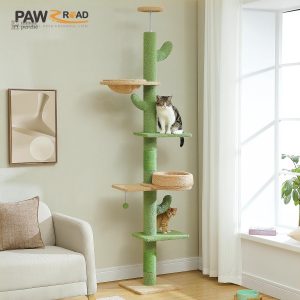 Arbre à chat ajustable CactusCozy pour un espace vertical
