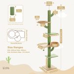 Design cactus, arbre à chat élégant et fonctionnel