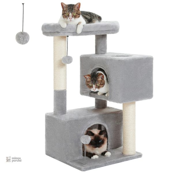 Design élégant d'arbre à chat doux