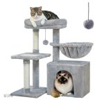 Arbre à chat beige - Espace de jeu pour félins