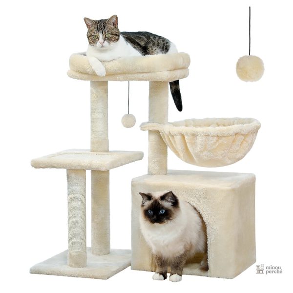 Nid Perché beige - Idéal pour les chats curieux