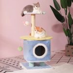 Arbre à chat bleu pour le confort de votre félin