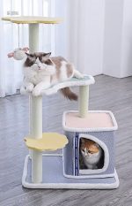 Accessoire pour chat, arbre à chat en teinte bleue
