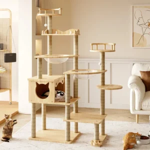 Arbre à chat XL en bois pour chats