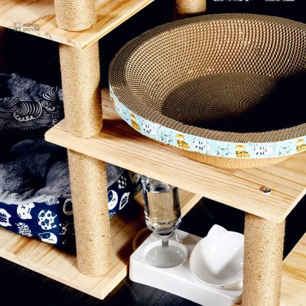 Arbre à chat spacieux pour plusieurs chats
