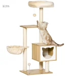 Arbre à chat en bois avec hamac confortable