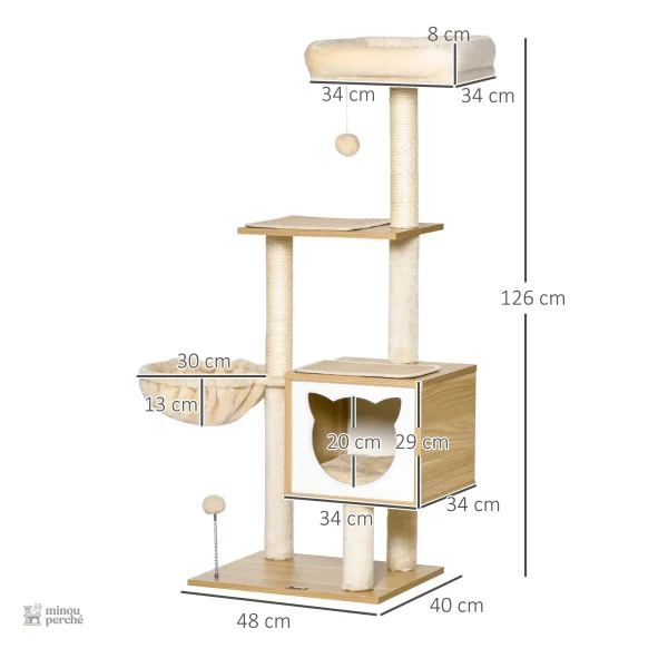 Confort et design réunis dans cet arbre à chat