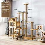 Arbre à chat en bois durable pour chats