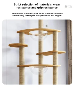 Mobilier pour chats en bois naturel