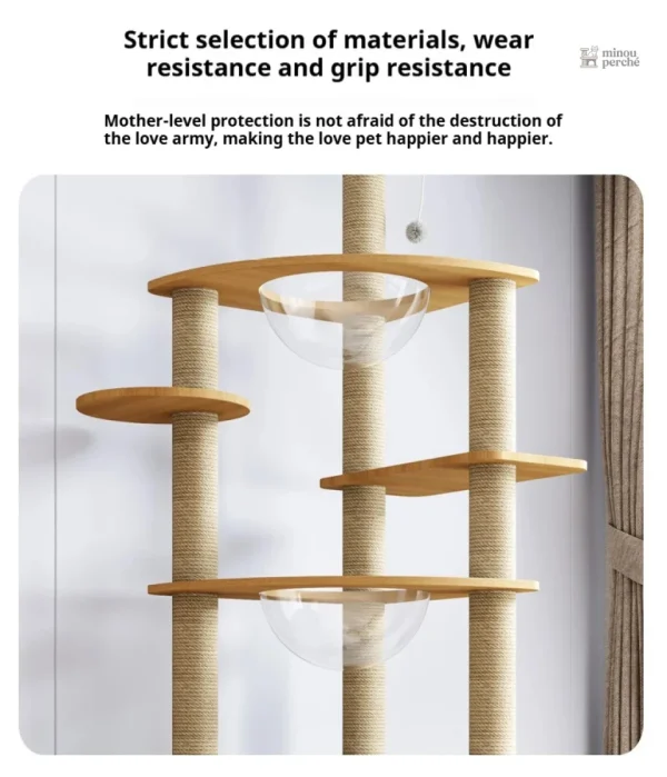Mobilier pour chats en bois naturel