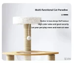 Arbre à chat élégant en bois massif