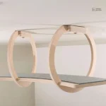 Arbre à chat en bois avec pont suspendu pour chats