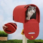 Arbre à chat design pratique avec espace de jeu intégré
