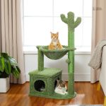 Arbre à chat cactus PurrCactus en vert