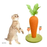 Arbre à chat ludique en forme de carotte