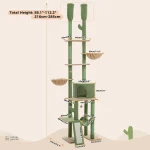 Arbre à chat moderne avec design inspiré des cactus