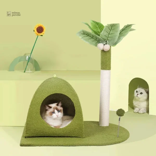 Grimper et jouer sur l'arbre à chat Cocotier