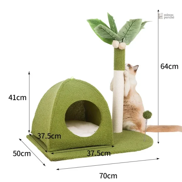 Arbre à chat inspiré de la plage pour chats