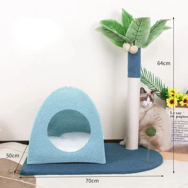 Cocotier pour chats : espace de jeu et repos