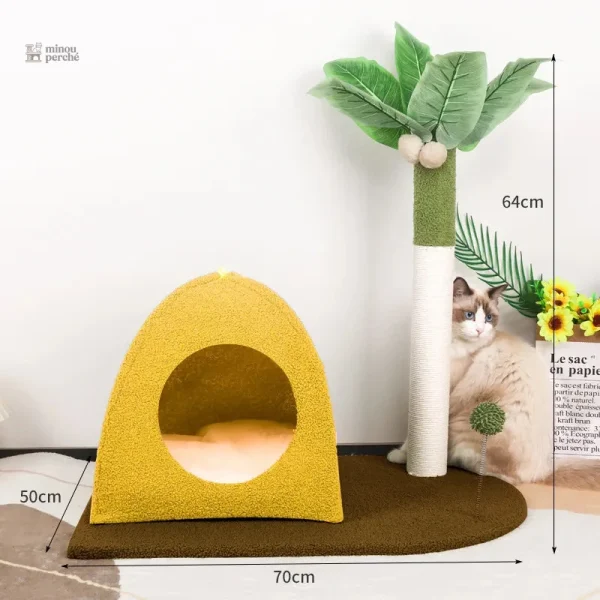 Cocotier : un refuge de jeu pour votre chat