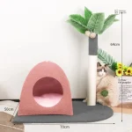 Arbre à chat avec style tropical pour animaux