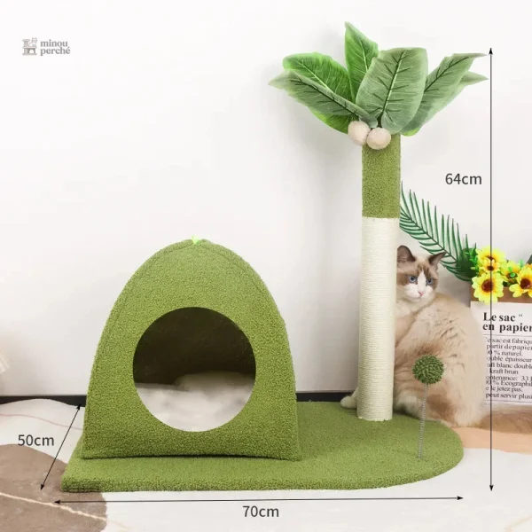Arbre à chat original pour une ambiance estivale
