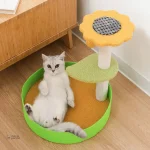 Arbre à chat en couleurs vives pour animaux
