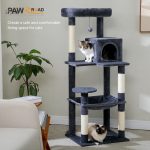 Arbre à chat NekoNest coloré pour le divertissement félin