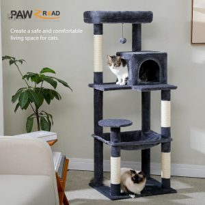 Arbre à chat NekoNest coloré pour le divertissement félin