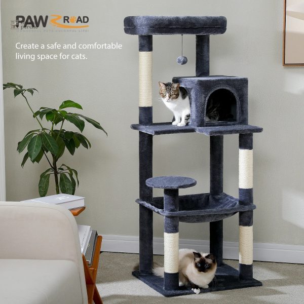 Arbre à chat NekoNest coloré pour le divertissement félin