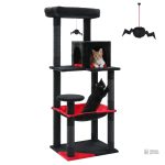 Arbre à chat design coloré pour intérieur