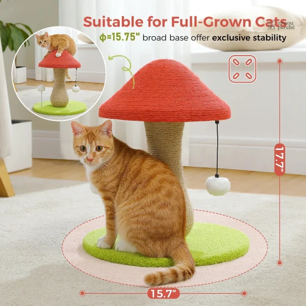 Arbre à chat économique en forme de champignon