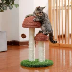 Structure de jeu pour chat avec style champignon