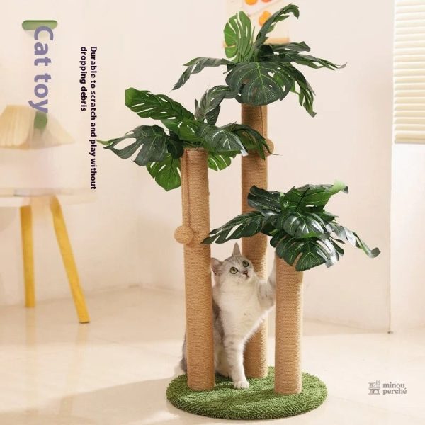 Griffoir en bambou pour un confort optimal des chats
