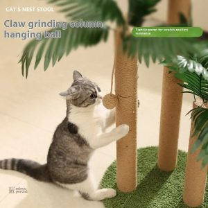 Griffoir pour chats en bambou naturel et durable