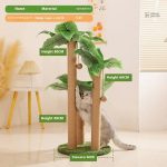 Arbre à chat moderne en bambou, parfait pour les félins