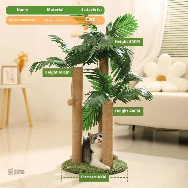 Arbre à chat avec griffoir, accessoire indispensable