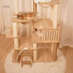 Arbre à chat en bois pour félins