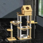 Arbre à chat en bois durable et stylé