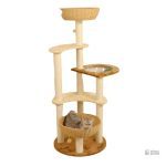 Arbre à chat en bois massif au design contemporain