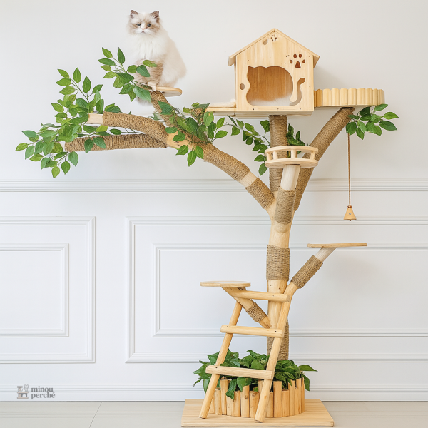 Arbre à chat design naturel - Chat paradis