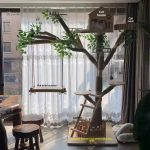 Espace de détente pour chats avec aspect naturel