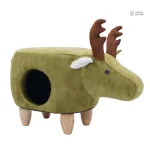 Hippopotame pouf pour chats, style moderne et ludique