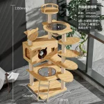 Cabane pour chats avec structure en bois robuste