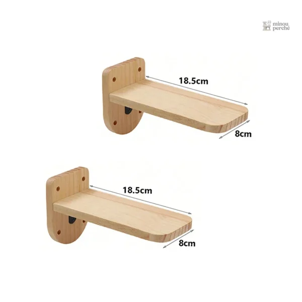Structure en bois pour le jeu des chats