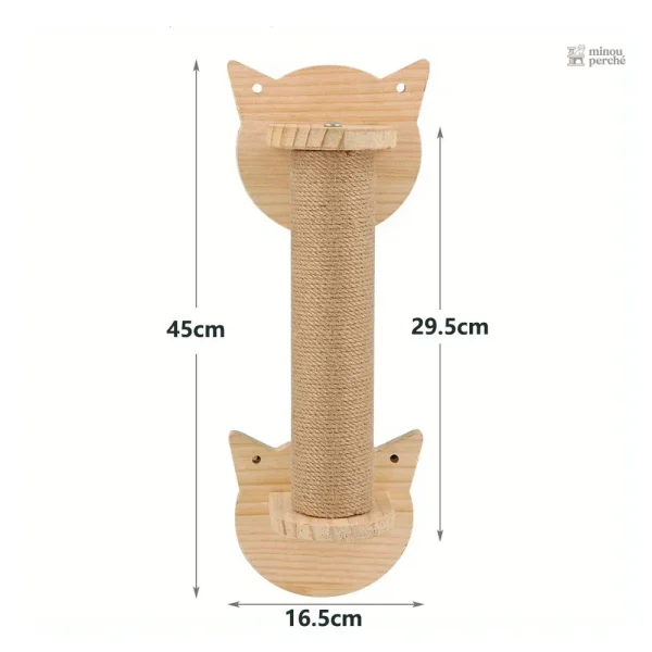 Arbre à chat avec maison et pont flottant