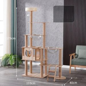 Arbre à chat design en bois naturel - CatForest