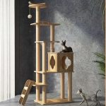 Design raffiné de l'arbre à chat CatForest en bois