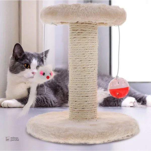 Arbre à chat en sisal pour jeux et repos