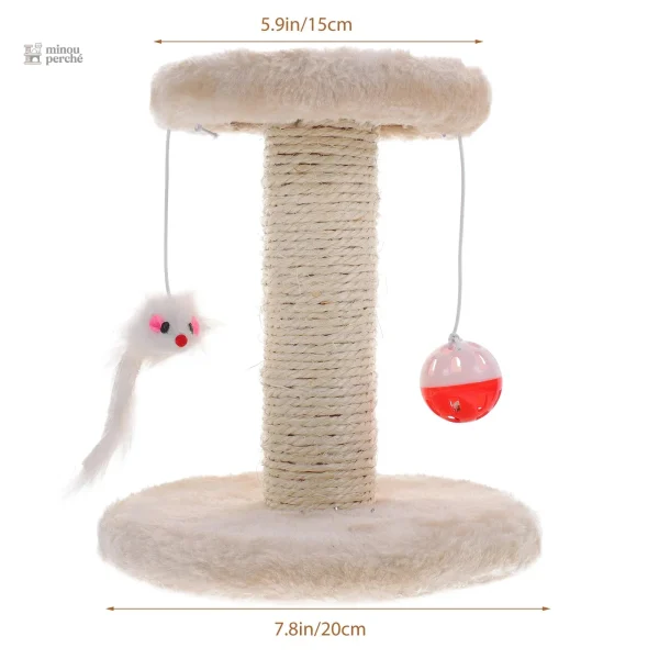 Arbre à chat durable en matériau sisal